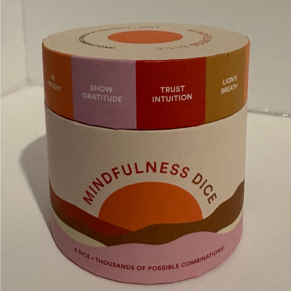 Mindfulness Dice Set - 6 Dice with Mini Guide Book
